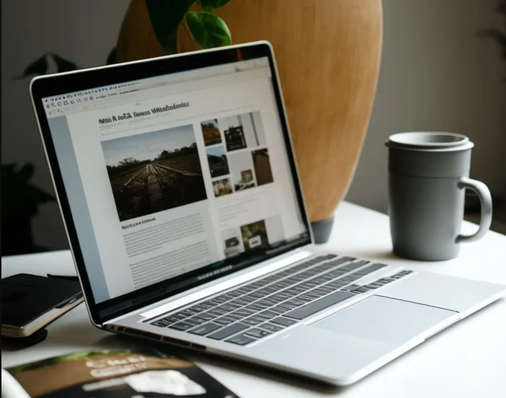Typischer Aufbau eines Blogbeitrages mit Titel Bild und Text. Die älteren Artikel des Blogs sind in der Seitenleiste dargestellt.